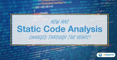 static code analysis changed   years ndepend