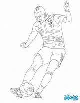 Benzema Karim Coloring Pages Color Hellokids Soccer Players Print sketch template