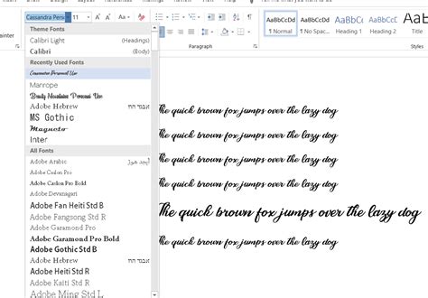 add custom fonts  ms word officebeginner