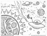 Coloring Space Pages Solar System Drawing Planets Kids Outer Adults Planet Worksheets Printable Book Print Project Stars Earth Eclipse Sheets sketch template