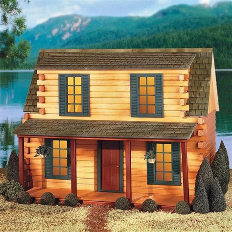 images  miniature log cabins  pinterest miniature miniature dollhouse  log
