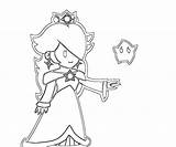 Princess Rosalina Coloring Pages Daisy Mario Paper Print Baby Printable Peach Getcolorings Friends Color Getdrawings Popular Library Clipart Colorings sketch template