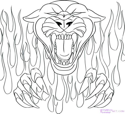 panther coloring pages  getdrawings