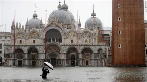 Venice Floods Man Dies As City Calls For State Of