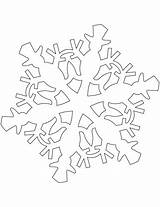 Snowflake Snowman Pattern Snowflakes Coloring Pages Printable Categories Paper sketch template
