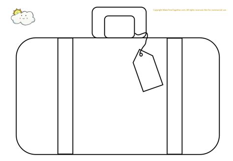 printable suitcase packing activity  time  activity