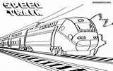 Train Coloring Pages Railway Bullet Drawing Speed Print Getdrawings sketch template