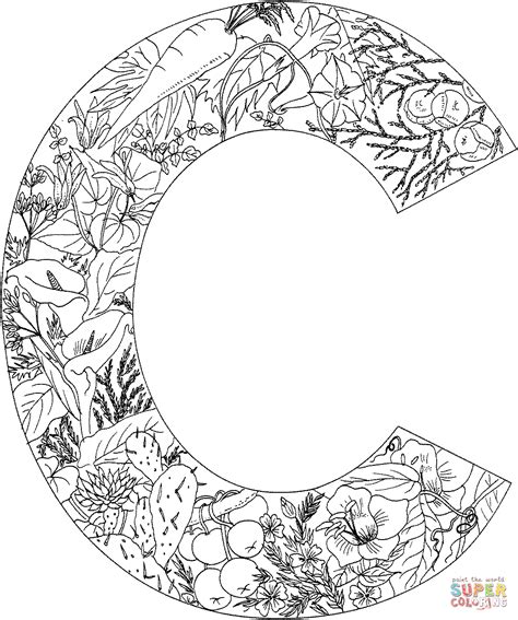 coloring pages letters adult coloring home