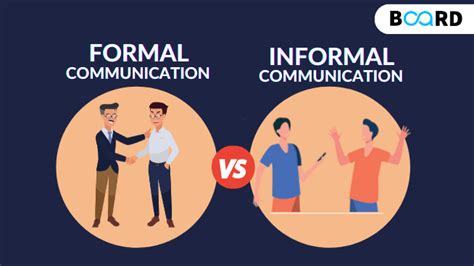 formal  informal communication board infinity