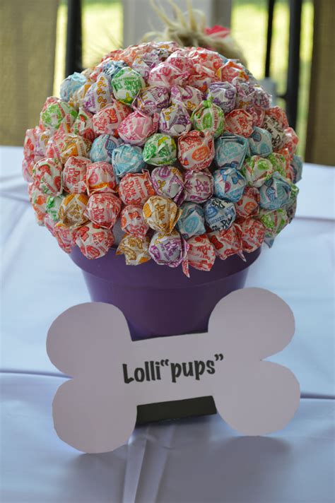 lollipups puppy party lollies bday