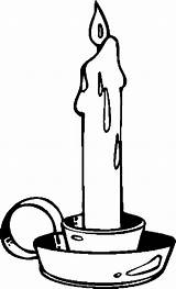 Candle Candles Coloring Pages Kids sketch template