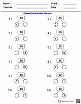 Number Bonds Worksheet Colouring Worksheets Math Aids sketch template