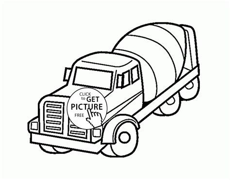 cement mixer coloring page   cement mixer coloring