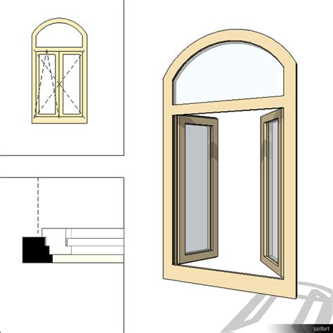 building revit family window double casement