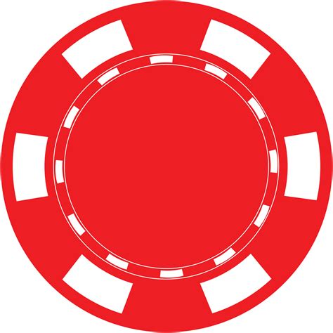 red poker chip  white background single red casino chip symbol flat