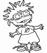 Rugrats Coloring Chuckie Finster Pages Chucky Color Cartoons Cartoon Drawing Printable Luna Kb sketch template