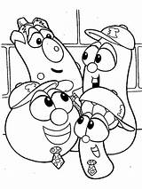 Coloring Pages Larry Boy School Friends Going Veggie Tales Printable Characters Recommended Color sketch template