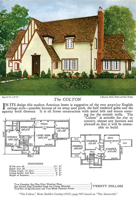 pin  nancy rutman  cottages vintage house plans cottage design plans tudor house