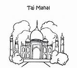 Coloring Pages Taj Mahal Ancient India Colouring Israel Opera Phantom Diwali Getcolorings Drawing Getdrawings Colorings Printable sketch template