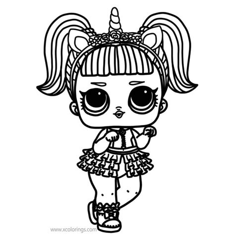 lol doll unicorn coloring pages chinabezy