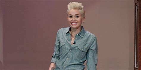 miley cyrus wears jeans and a denim shirt for tv appearance miley cyrus news