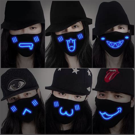 Harajuku Luminous Cartoon Face Mask · Asian Cute {kawaii