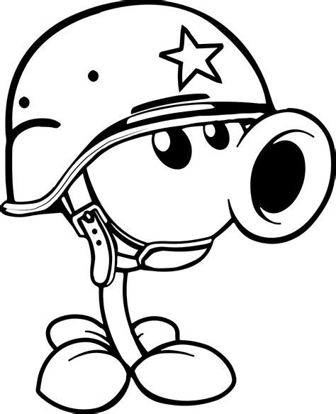 peashooter plants  zombies  peashooter coloring page plant zombie