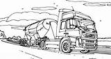 Vrachtwagen Kleurplaten Vrachtwagens Volvo Scania Vrachtauto Omnilabo Formule Tekenen Uitprinten Mack Downloaden Mewarn11 sketch template