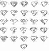 Superman Letters Logo Printable Letter Alphabet Stencils Template Silhouette Superhero Symbol Font Printablee Projects Different Coloring Stencil Super Police Tattoos sketch template