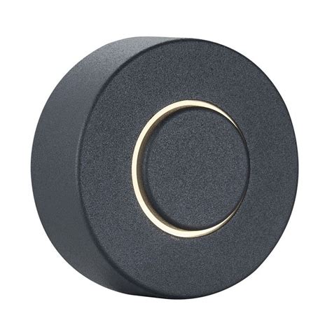 textured black led lighted  doorbell button  destination lighting doorbell button