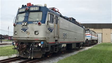 amtrak e60 and aem 7 at the rr museum of pa youtube