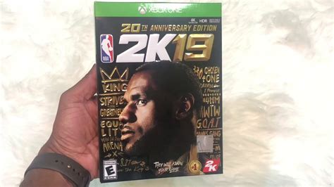 Nba 2k19 20th Anniversary Xbox One Unboxing Game Youtube