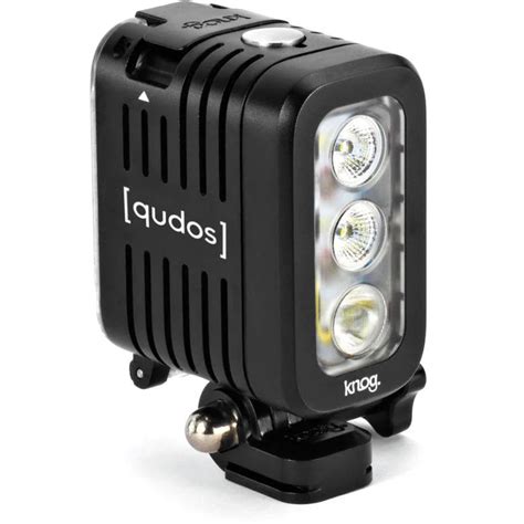 qudos action waterproof video light  gopro hero  knog black action camera accessories