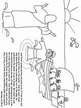 Water Coloring Peter Walks Pages Crafts Bible Preschool Template sketch template
