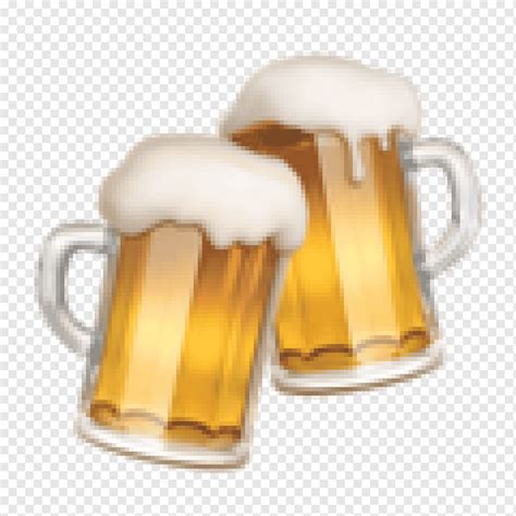 abbildung mit zwei bierkruegen bierglaeser emoji brauereibierkorn malts bier alkoholisches