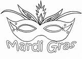 Coloring Pages Mardi Gras Mask Kids Getcolorings sketch template