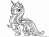 Pony Little Coloring Princess Cadence Pages Printable Print Color Getcolorings Princ sketch template