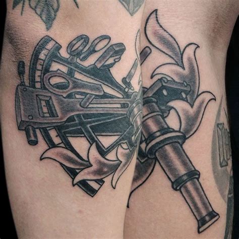 This Sextant Tattoo Is By Jake B Jake Tattoos In Phoenix Az And