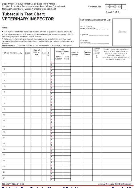 blank tb test form printable