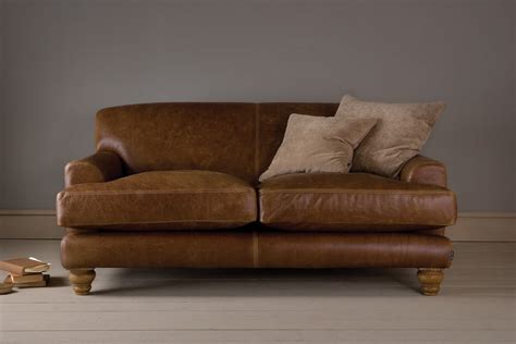 english  arm leather sofa  indigo furniture