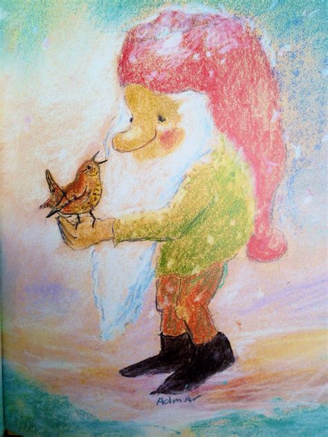 admar kwant kabouter thijm waldorf postkarten pinterest gnomes paintings  watercolor