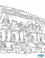 Simbel Abu Egipto Abou Templo Estatuas Hellokids Coloriage Tut Tempel Ausmalen Línea Anmalbild Drucken Mesopotamia sketch template