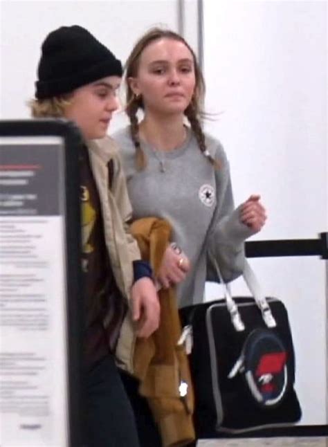 Lily Rose Depp With No Make Up At Lax Airport 12 18 2016