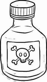 Poison Bottle Clipart Poisonous Clip Vector Illustrations Similar Webstockreview Station sketch template