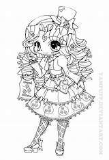 Yampuff Coloriage Lolita Burlesque Rarity Yam Unicorn Pinup Ec0 Coloriages Lineart Adulte Deviant Jadedragonne sketch template