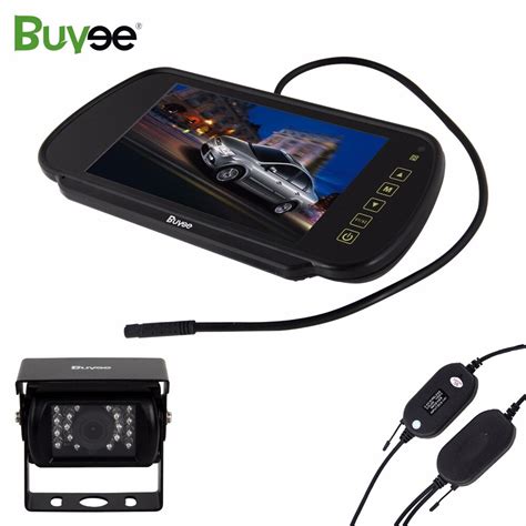 buyee wireless vehicle backup camera  led waterproof car parking camera  color lcd rear