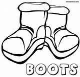 Boots Coloring Pages Print Boots3 sketch template