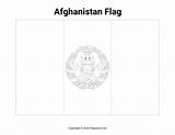 Flag Coloring Afghanistan Pages Flags Afghan Printable Flaglane Asian Choose Board sketch template