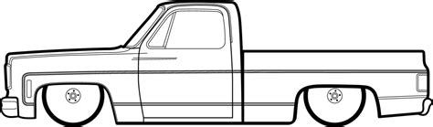 pickup truck outline drawing chevy truck drawing easy clipart full