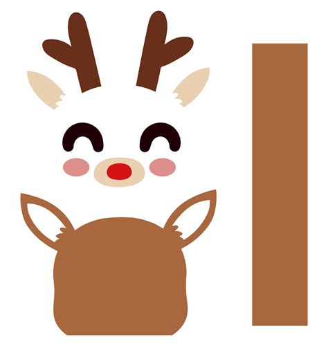 printable reindeer craft template printable word searches